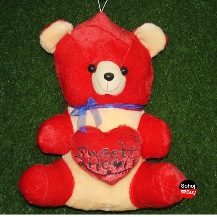 sweet teddy for valentine day ( Red )